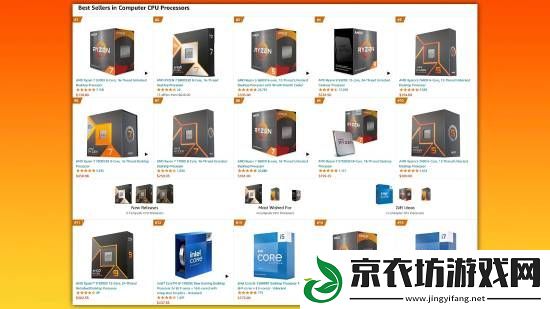 AMD-CPU爆杀英特尔：销量榜前十名不见蓝厂踪影