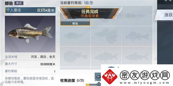 和平精英绿洲世界钓鱼图鉴一览