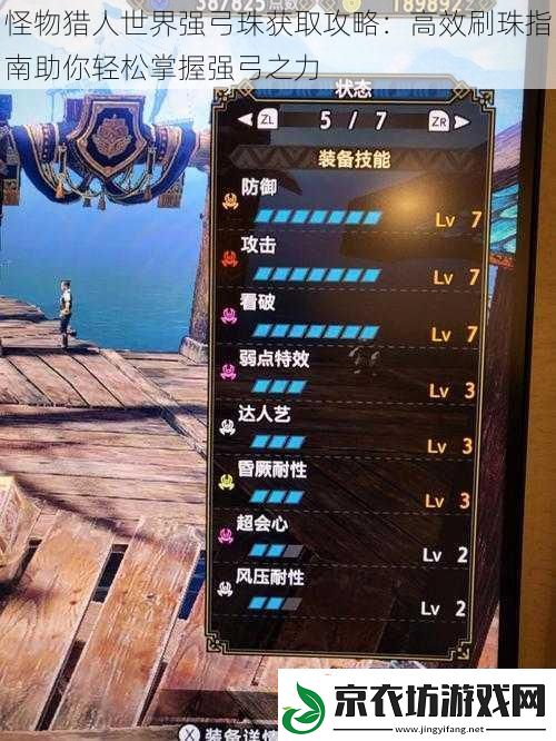 怪物猎人世界强弓珠获取攻略：高效刷珠指南助你轻松掌握强弓之力
