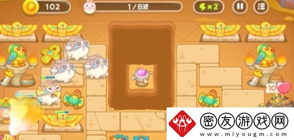 保卫萝卜4法老归来第6关如何通关