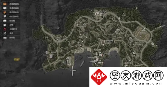 暗区突围山谷物资分布图攻略
