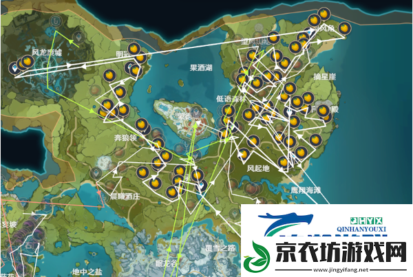 原神提瓦特钓鱼路线一览