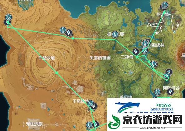 原神提瓦特钓鱼路线一览