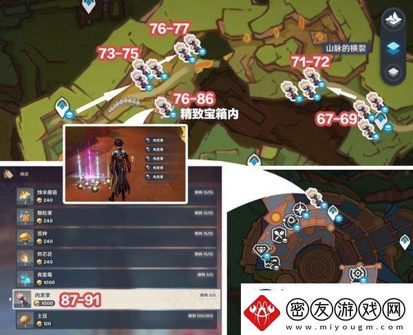 原神肉龙掌采集路线大全