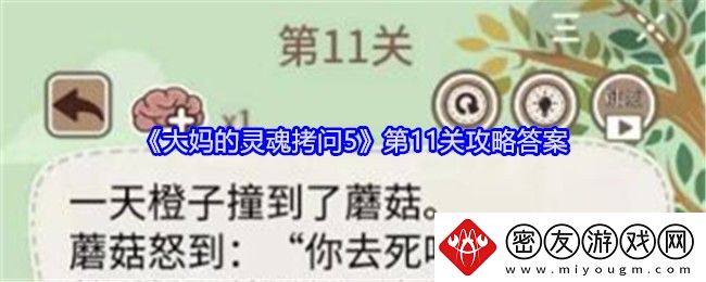大妈的灵魂拷问5第11关攻略答案-正确答案是什么正确答案是什么呢