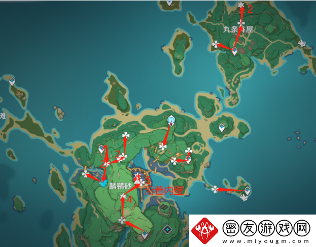 原神5.0鬼兜虫采集路线