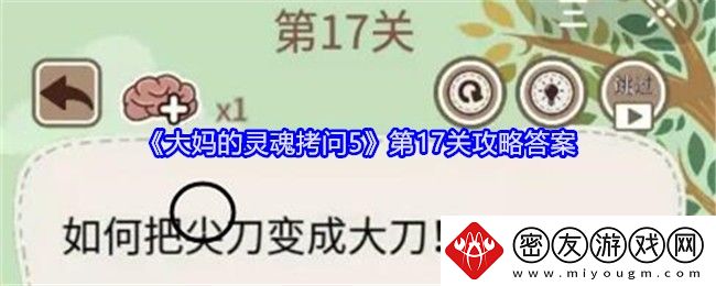 大妈的灵魂拷问5第17关攻略答案-大妈的灵魂拷问5第17关怎么过