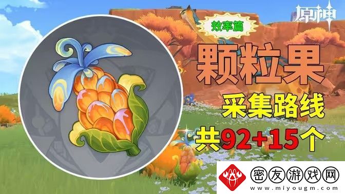 原神颗粒果在哪收集-颗粒果所有采集线路汇总