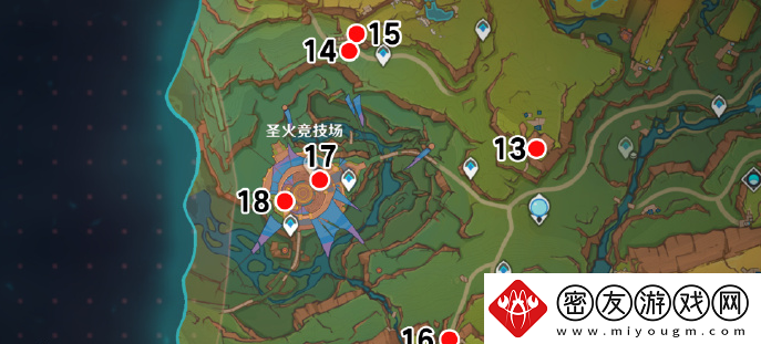 原神纳塔地区圣火竞技场及周边宝箱收集攻略