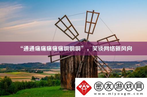 “通通痛痛痛痛痛铜铜铜”笑谈网络新风向