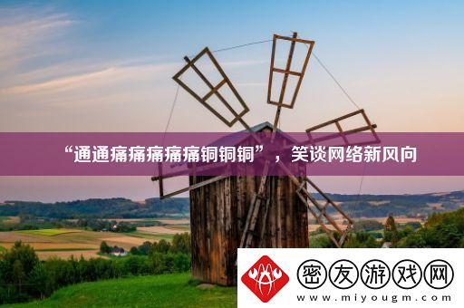 “通通痛痛痛痛痛铜铜铜”笑谈络新风向