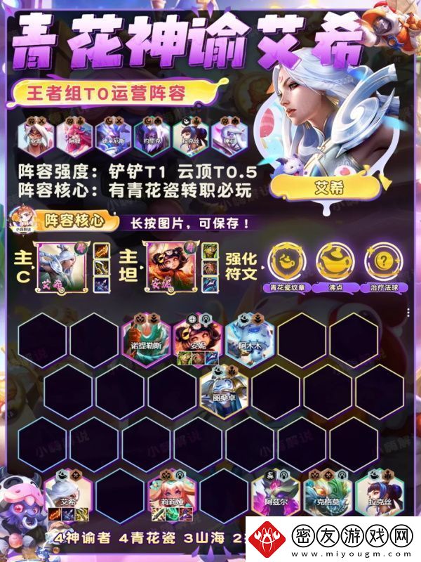 金铲铲之战青花神谕艾希怎么玩