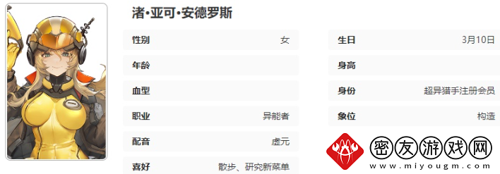 异象回声电光游侠有什么技能