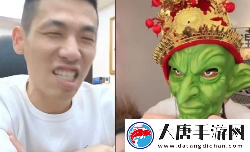旭旭宝宝连麦旗下女主播-现场戴小怪头套太辣眼-看到长相不淡定了